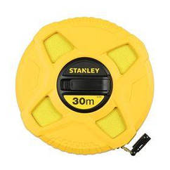 Рулетка Stanley Longtape Fiberglass, ударостійкий корпус з ABS-пластику, 30 м х 12.7 мм (0-34-297)