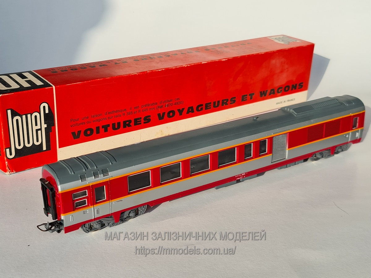 Jouef 5342 Багажний вагон тип A4Dtux TEE Grand Confort, SNCF, масштабу 1:87, H0