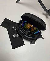 Солнцезащитные очки Oakley black тактические с поляризацией 5 линз для военных