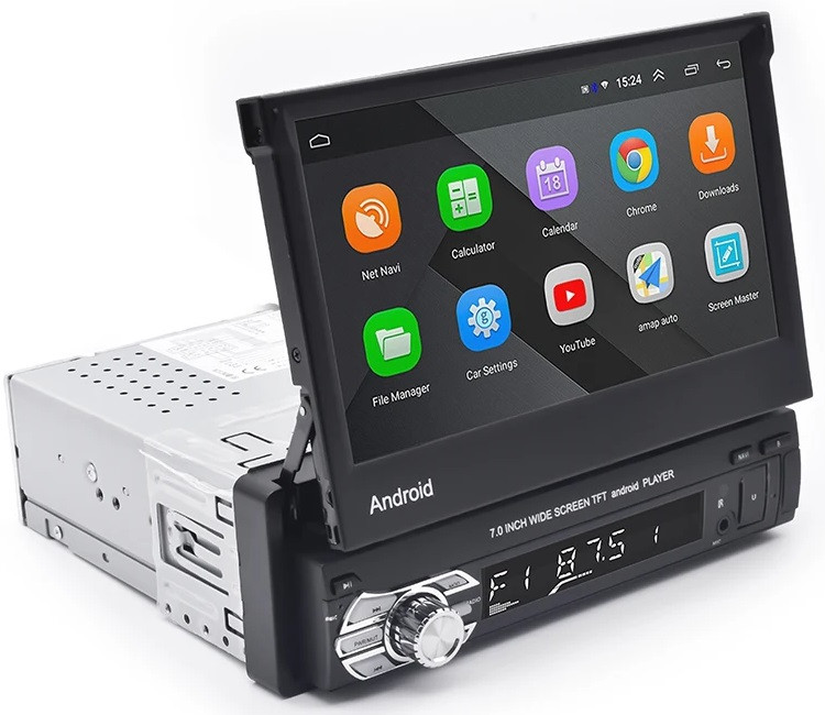 1din Автомагнітола 9706 7" Экран/4Ядра/1Gb Ram/ GPS/ WiFi/ Android