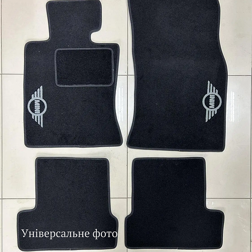 Коврики в салон ворсовые для Mini Cooper (F56) (2014-)/Чёрные (ID ...