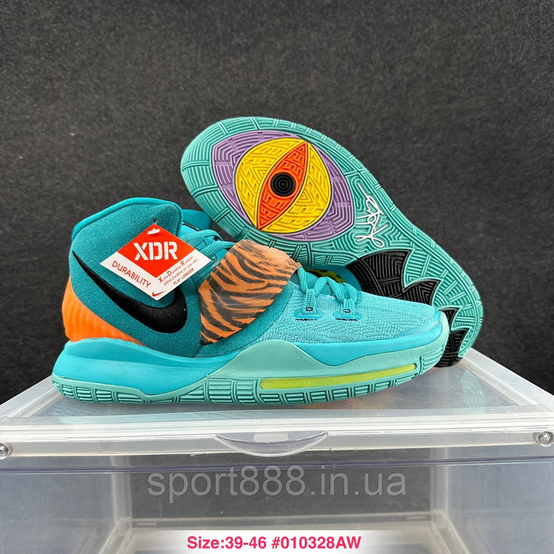 Eur39-46 Кросівки Nike KYRIE 6 Oracle Aqua бірюзові баскетбольні чоловічі кросівки, фото 1