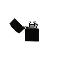 Запальничка електрична Jinlun USB 215 Чорна електроімпульсна запальничка на подарунок | usb зажигалка