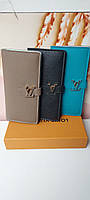 Кожаный кошелек Louis Vuitton Луи Виттон на застежке, кошельки кожаные, брендовые кошельки в расцветках