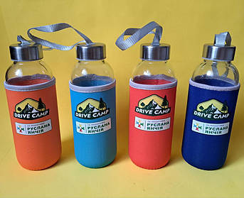 пляшка з логотипом