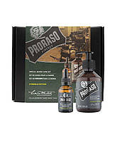 Набор для бороды Proraso Duo Pack Oil + Shampoo Cypress & Vetyver