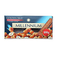 Шоколад Millennium Gold з цілим горіхом молочний 100г