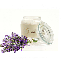 Натуральная Соль для ванны Расслабляющая с маслом Лаванды Flagolie Bathing Salt Oil Lavender In Glass 500g
