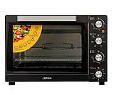 Духовка електрична настільна з конвекцією та грилем 60 л Rotex ROT650-B Конвекційна електрична піч, фото 6