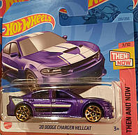 Hot Wheels 2023 Then And Now Dodge Charger Hellcat 7/10 231/250 HKJ45 Додж Машинки колекційні базові Хот Вілс