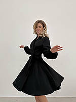 Платье женское креп-костюмка 42-46; 48-52 (2цв) ; INNA" от производителя 48-52, Черный