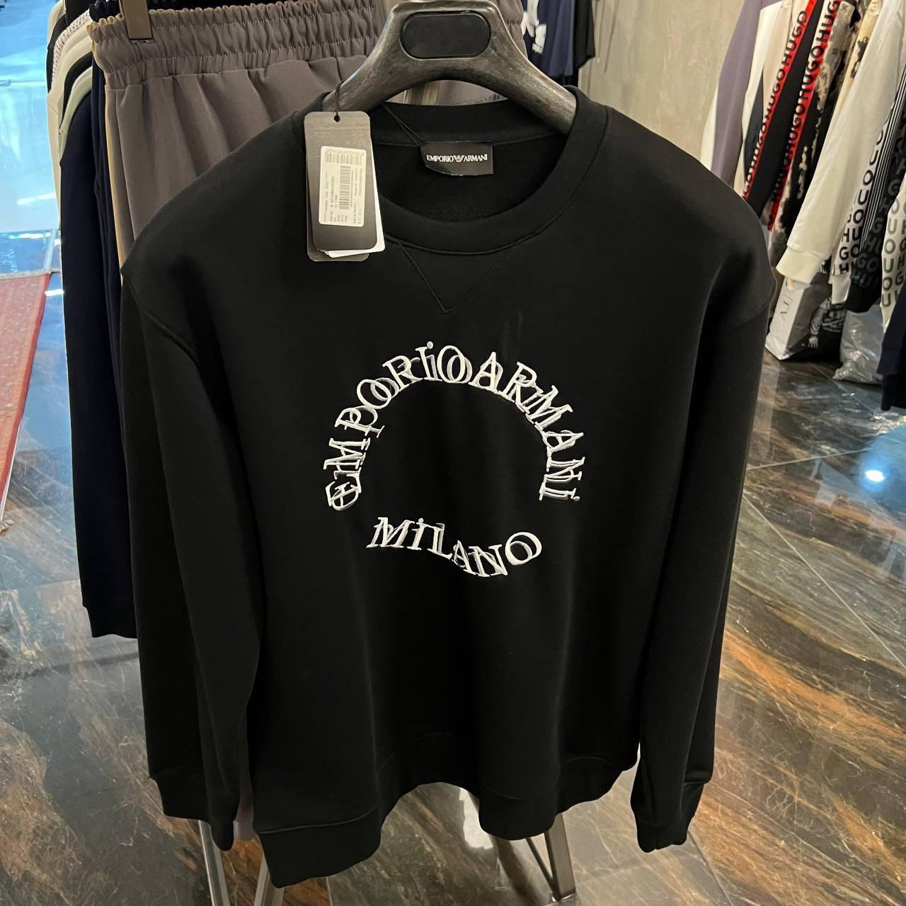 Чоловіча кофта світшот Armani Exchange D11662 чорна, фото 1
