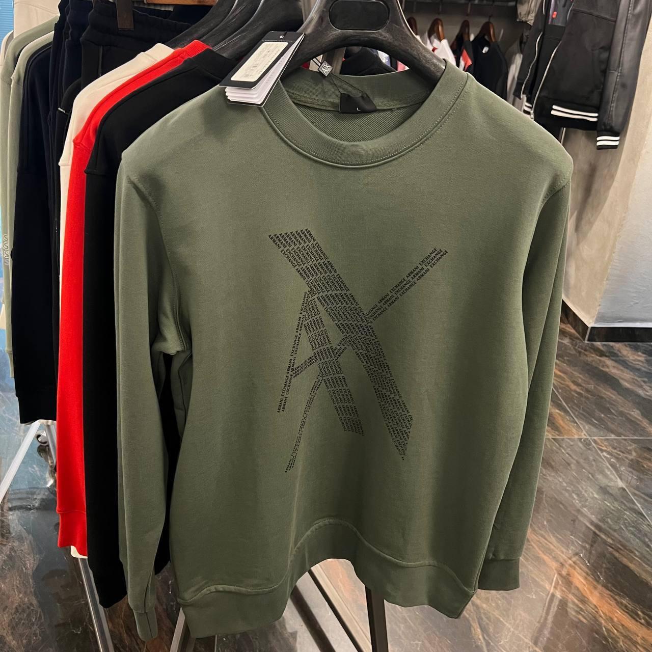 Чоловіча кофта світшот ARMANI D11661 зелена