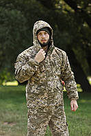 Зимняя тактическая форма горка рип-стоп теплый военный мужской костюм пиксель ЗСУ 52