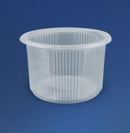 Одноразовий контейнер для сметани з кришкою, 500мл (0117.3), Арт.53638