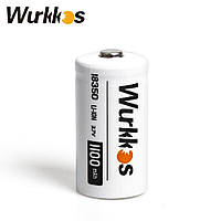 Акумулятор 18350 WURKKOS 1100 mAh Li-Ion 3.7v, 500 циклів, Немає ефекту пам'яті, Реальна ємність, Оригінал, 1 шт.