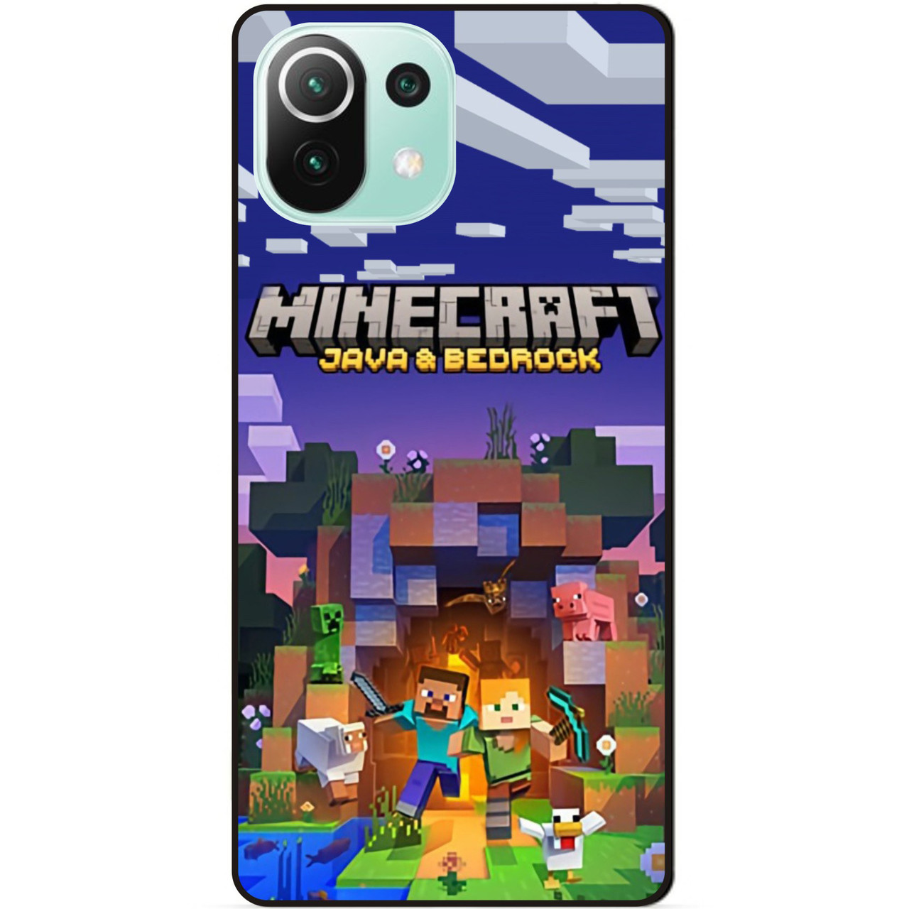 Силіконовий чохол бампер для Xiaomi Mi 11 Lite з картинкою Майнкрафт Minecraft