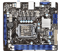 Материнская плата s1155 g2-3 ASRock H61M-VG3 2*DDR3 mATX б/у