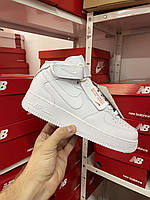 Кросівки високі білі Nike Air Force high white LUX унісекс