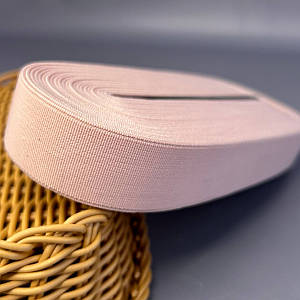 Резинка турецька щільна 3см, 10м - пудрова