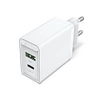Сетевое зарядное устройство Vention Two-Port USB(A+C) Wall Charger (18W/20W) EU-Plug White FBBW0-EU