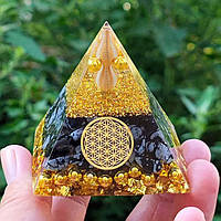 Енергетична оргонітова піраміда Золота Квітка Життя