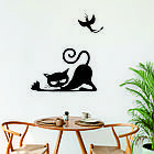 Декоративне настінне 3D Панно «Кіт» Декор на стіну з об'ємом, фото 4