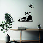 Декоративне настінне 3D Панно «Кіт» Декор на стіну з об'ємом, фото 5