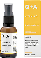 Освітлювальна сироватка для обличчя Q+A Vitamin C Brightening Serum 30ml (оригінал оригінал Англія)