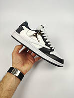 Мужские кроссовки Nike Jordan 1 Retro Low OG SP Travis Scott White Black