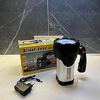 Мощный аккумуляторный аварийный ручной фонарь прожектор Silver Toss ST-6688 6000mah, Светильник 10W 3 яркости