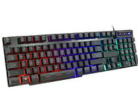 Проводная игровая клавиатура и мышь с подсветкой 104 клавиши, Клавиатура с защитой от проникновения воды USB