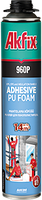 Клей піна Akfix 960P професійна для пінополістиролу та пінопласту Akfix 960P 900 г