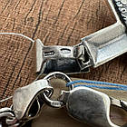 Срібний прямий хрест та ланцюжок чоловічий комплект з чорнінням 925 проба, фото 6