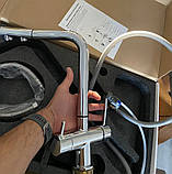 Змішувач для кухні з під'єднанням до фільтра з витяжною лійкою FUTURA 917RTY Хром, фото 9