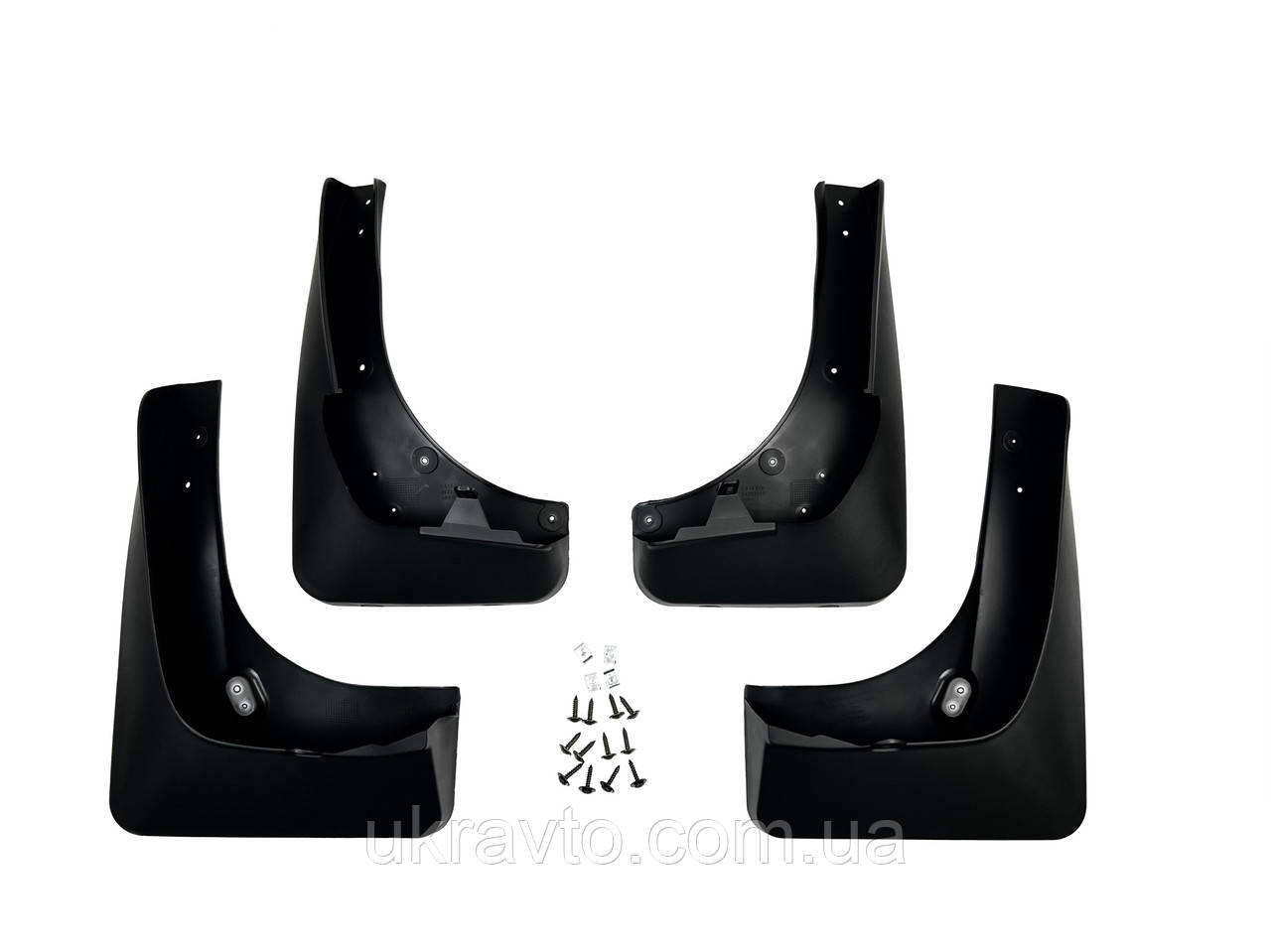 Бризковики BMW X5 E70, F-15 2007-2018  авто з порогами, (4шт.)