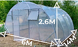 ФермерськаТеплиця Алмір 6×14х2.6м з квадратної оцинкованої труби 30х30х1.5мм з плівкою 150 мкм bigtorg.in.ua, фото 3