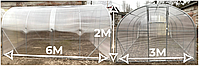 Теплиці Веган 3×6х2м з квадратної оцинкованої труби 20х20х1мм та полікарбонату 6 мм (Bigbud)