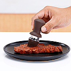 Багатофункціональний диспенсер для рідин 2в1 на 630мл + пензлик, Коричневий / Кухонний дозатор для олії, фото 6