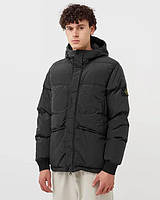 Пуховик Stone Island Nylon Metal Down-Tc | Брендовая куртка пуховик Стон Айленд черная