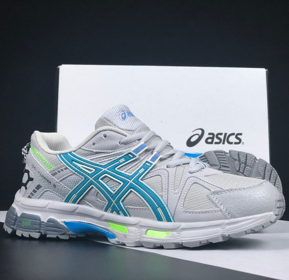 Чоловічі кросівки Asics Gel Kahana 8 сіточка стильні молодіжні сірі блакитні
