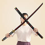Катана Сюсуй Ророноа Зоро Ван Піс 104см іграшка з безпечних матеріалів (пластик + дерево), фото 2