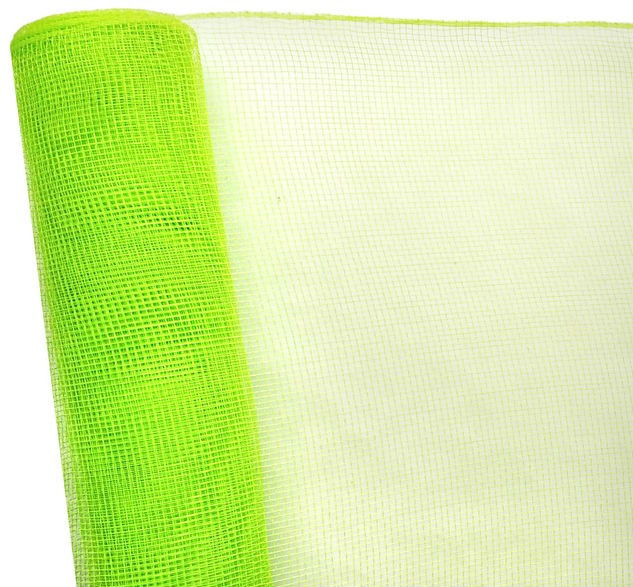 Флористична сітка Normal mesh 53 см х 6,5 м салатова з золотом, фото 1