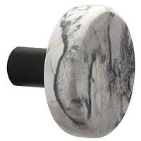 Гачок настінний AQUANOVA Nero з каменю сірий NERWHM-195