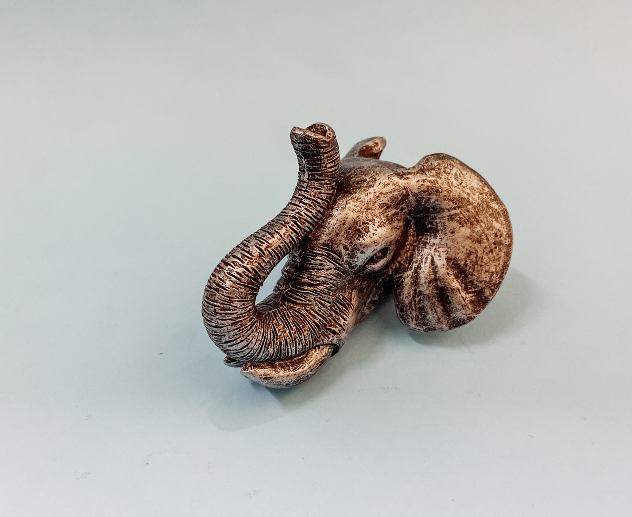 Ручка-кнопка меблева WILD ANIMALS SIRH139-75 AntikSilver голова слона античне срібло 77x69 мм