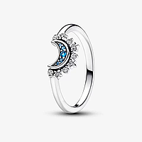 Серебряное кольцо Pandora "Луна и звезды" 56