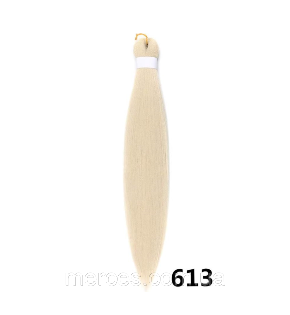 Канекалон Easy Braid однотонний блонд Довжина 65 см Вага 90 грам Низькотемпературний матеріал 100-150°С 613#-2EZ