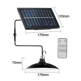 Зовнішній підвісний ліхтар Solar camping light BL XF 707