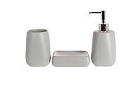 Набор аксессуаров для ванной Bona Di 851-309 3 предмета серый o