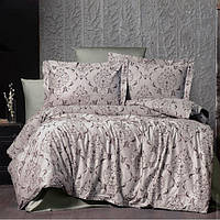 Постельное белье евро Arya Arya Vogue Органик Жаккард Paris AR-A107256-Anthracite-Gray 200x220 см серый